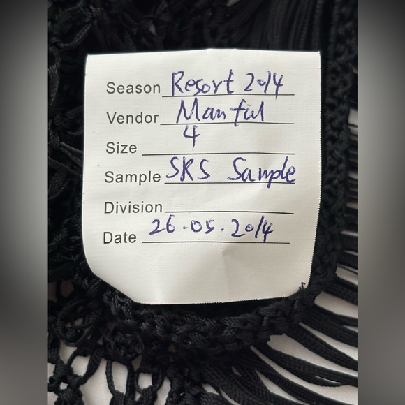 Ralph Lauren Black Label Crochet & Leather Coverup/Shirt, Sample, NWOT - Picture 14 of 16